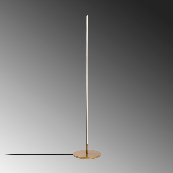 Opviq Lámpara de pie de metal dorado con LED integrado 36W 3000K Opviq Lámpara de pie de metal dorado con LED integrado 36W 3000K